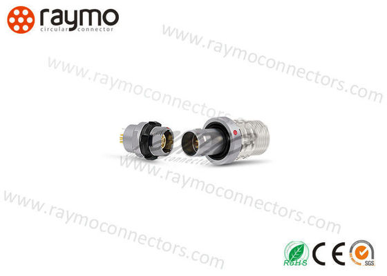 Industrial Cable To Cable Connector Natural Chrome Plated Brass Shell Male Solder Contacts