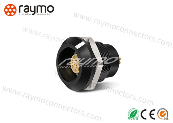 Conectores de vaivén plásticos impermeables circulares IP68 con Shell de cobre amarillo