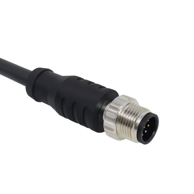 Carpeta de conector de cable M12 hembra blindada recta 5/8/12 pines resistente al agua IP67/68