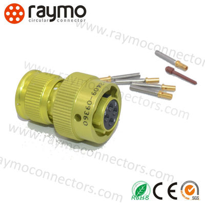 Conector de especificaciones ZH23 Mil equivalente al CH23 ruso con chapa de oro/plata y material de contacto de aleación de cobre