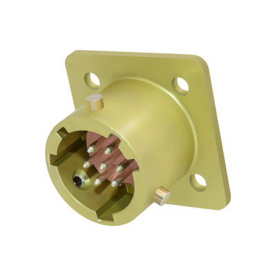 OHS-BC-1-19/18-B1-1-B Conector Circular Hermético con Brida Cuadrada y Bayoneta, Industrial Ruso