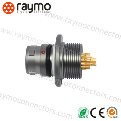 Conector industrial AMC de 16 pines, clavija recta, 5Gbps, push-pull, circular, metal A10W*M-Pl6XBCO-OOOO