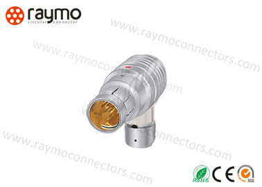 IP68 impermeabilizan el conector del metal, enchufe Fischers plateado negro-Chrome WSO 102 del codo del ángulo del 90° la cáscara 103 1031 104