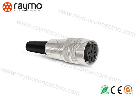 Conector coaxial roscado con rosca para montaje en cable con junta roscada