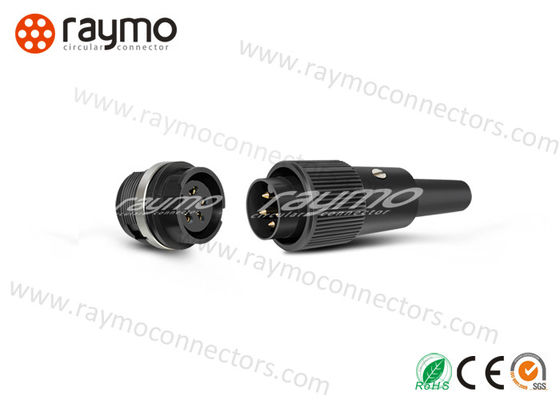 M16 678 Serie IP40 Conector eléctrico con rosca, Conector de cable masculino Shell negro