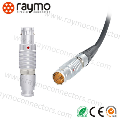 Contactos LEMO protegido EMC FGG0B304 de los conectores de cable de vaivén del metal FGG 4