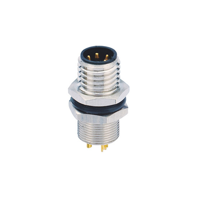 Sensor M8 8 Pin Female Connector de los conectores circulares de la miniatura del soporte del panel
